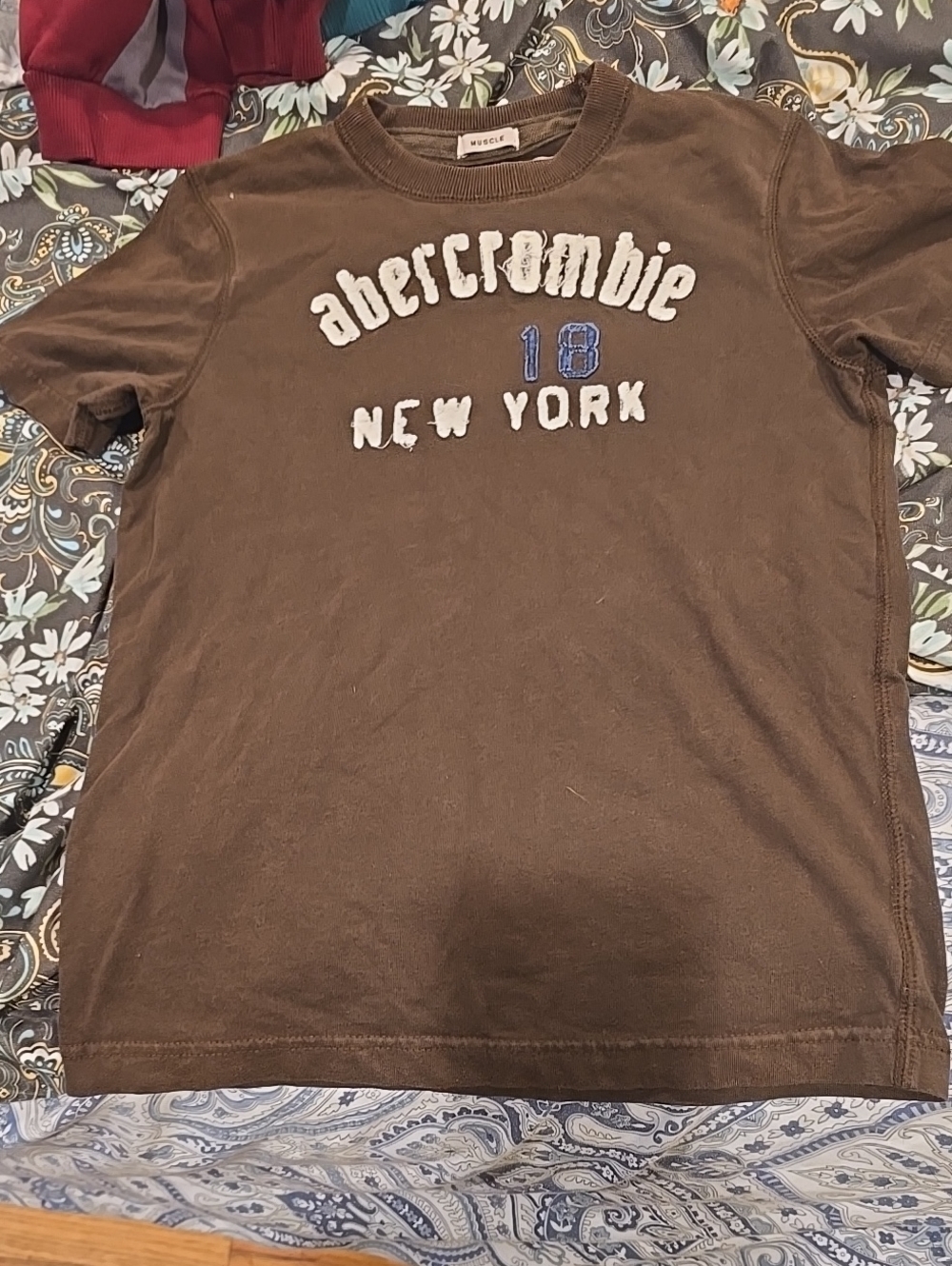 ❤️10/$13 Abercrombie Kids Brown Shirt